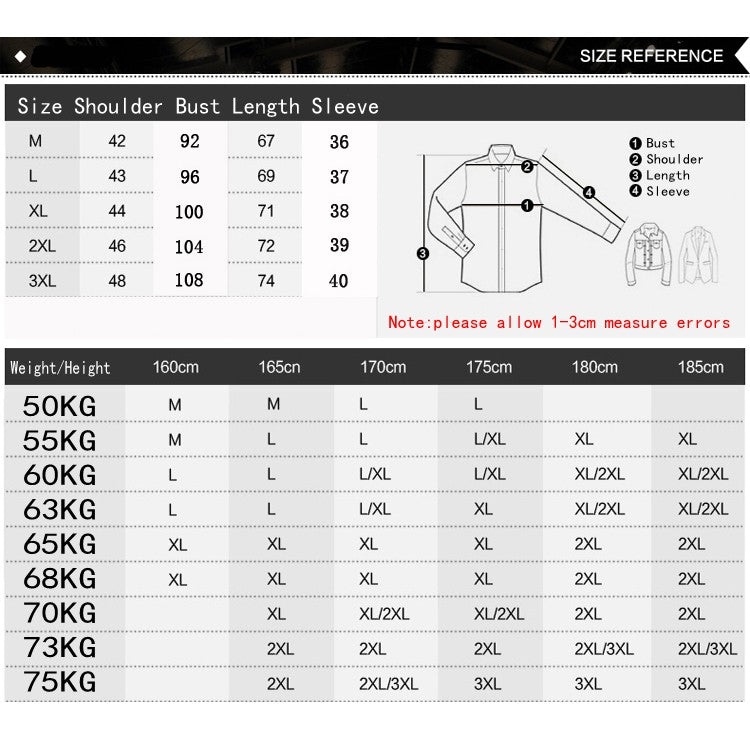 Camisa de manga tres cuartos con estampado de lunares para hombre