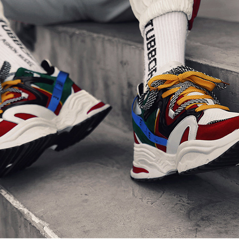Hip Hop Style Sporty Lace Up Men Sneaker