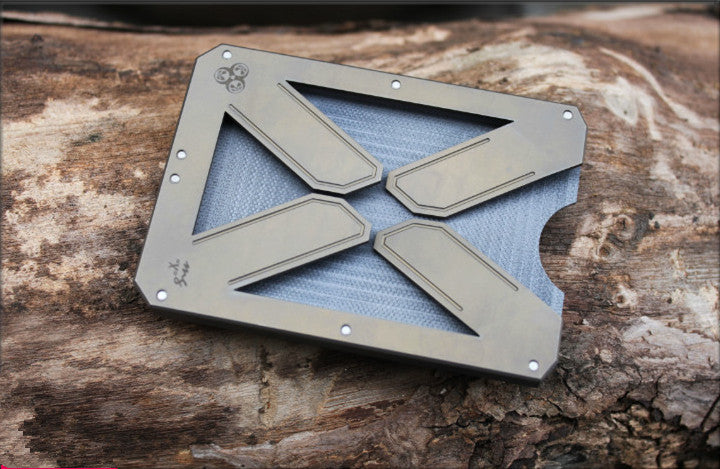 Storm Pure Titanium Alliage Clip Multifonction Hommes Portefeuille Multifonction Titulaire De La Carte Homme Cadeau