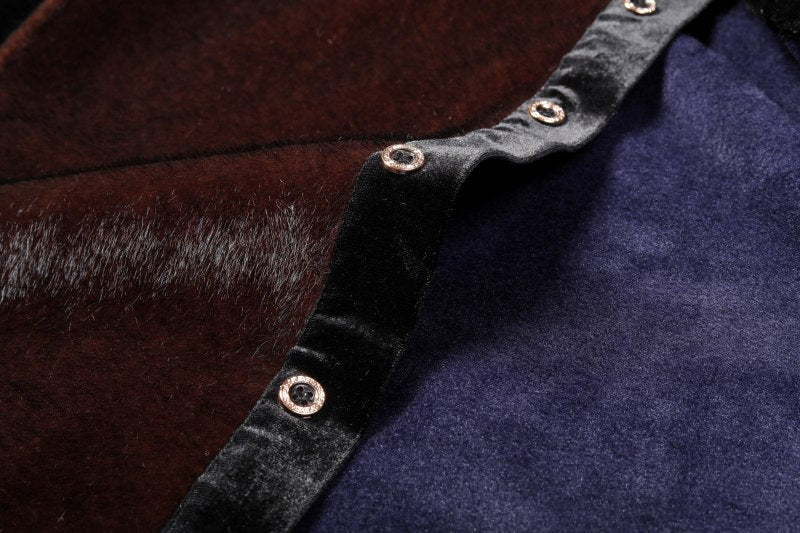 Camisa semiformal de manga larga para hombre con detalles peludos