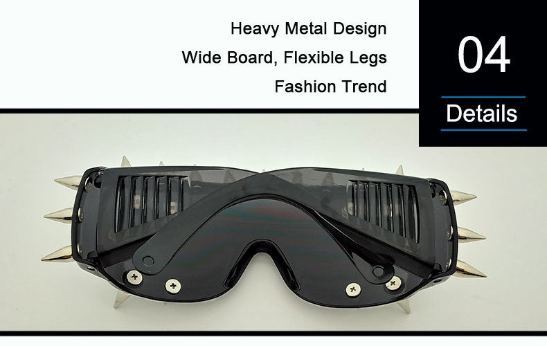 Punk Rivet Unisex Men and Women Sunglasses