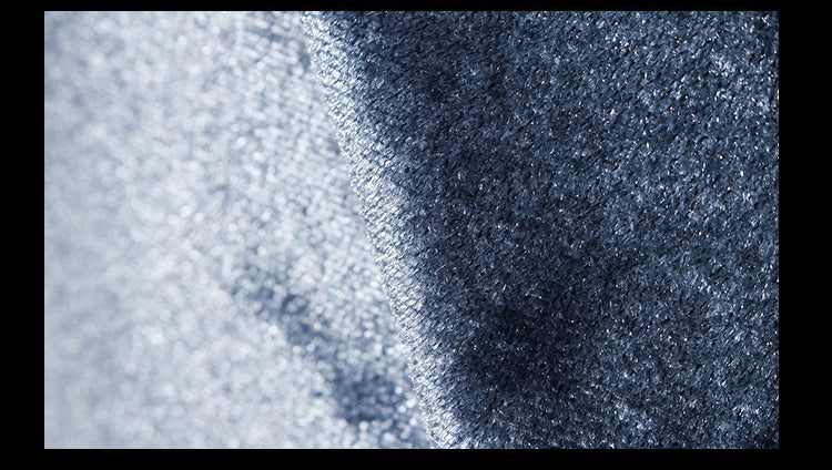 Pull à col roulé en velours à manches rayées pour hommes