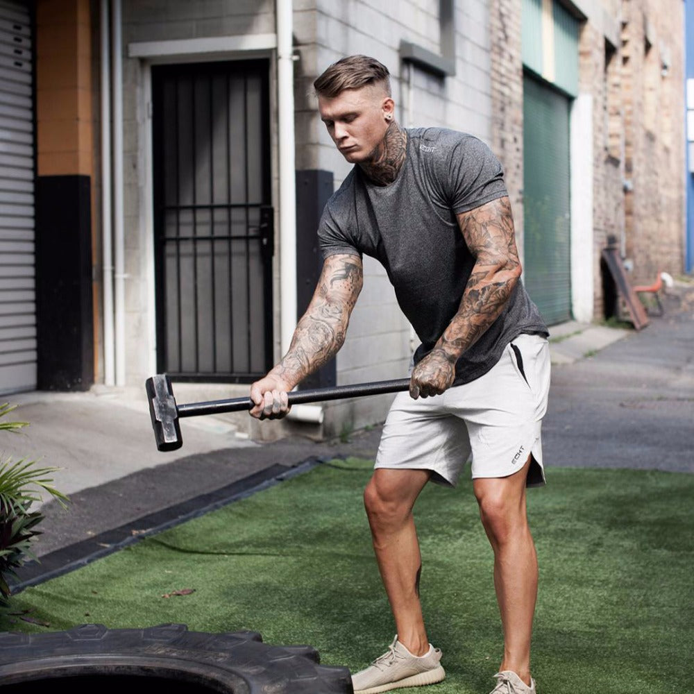 Side Cut Out Men Sweat Shorts Pants