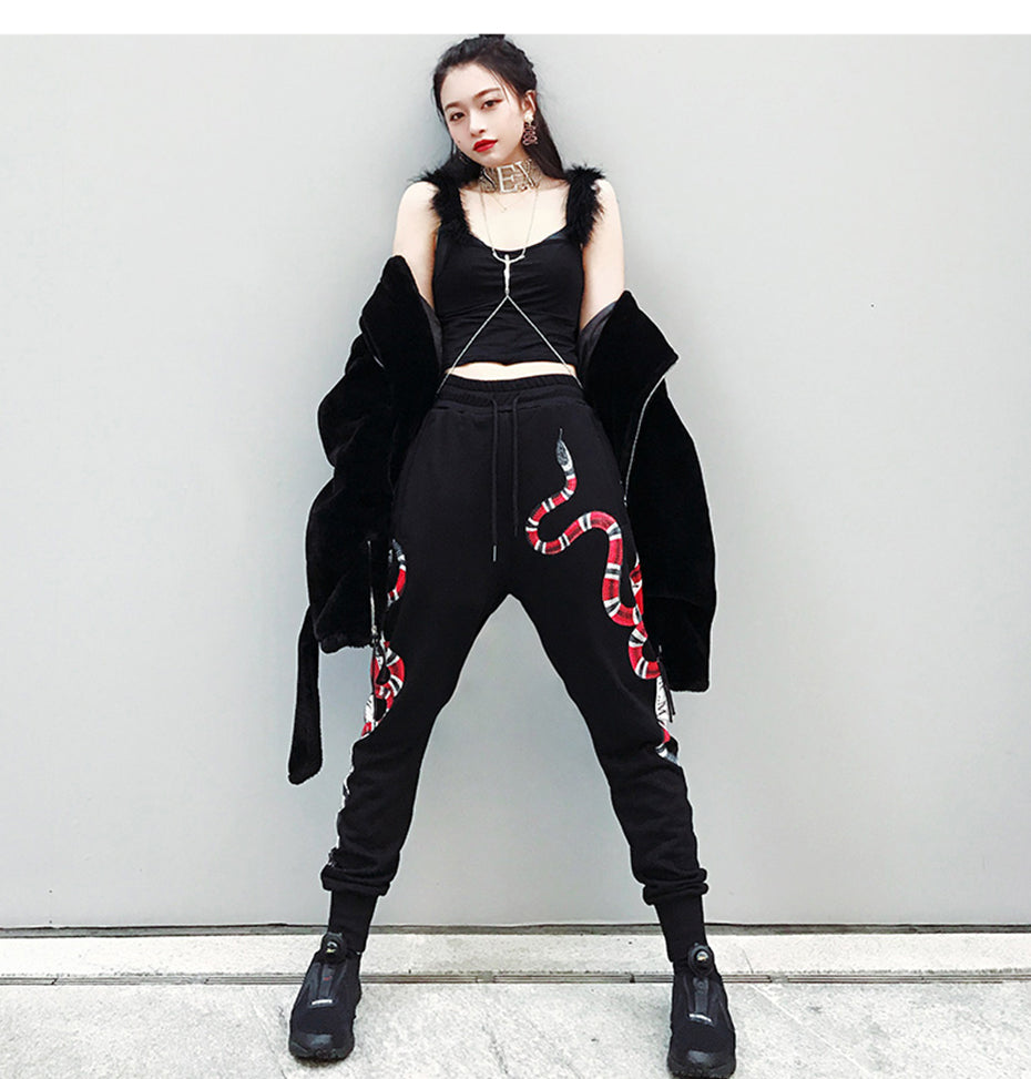 Snake 3D Prints Streetwear Fashion Men Jogger Pants