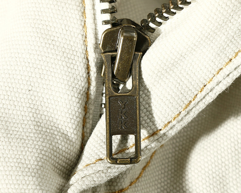 Short taille mi-haute en coton uni multi-poches