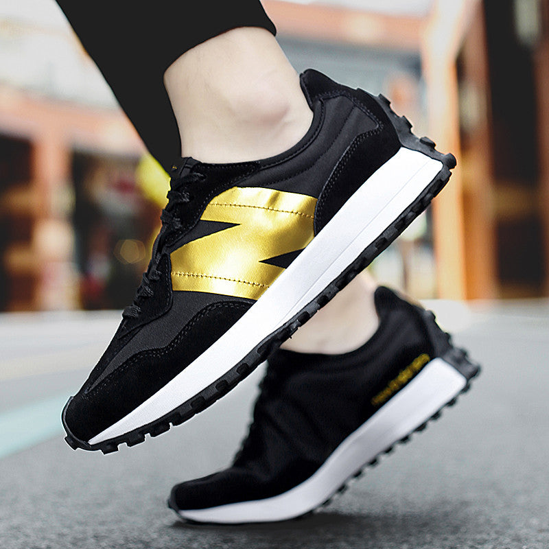 Baskets Style Patchwork et Coutures Visibles