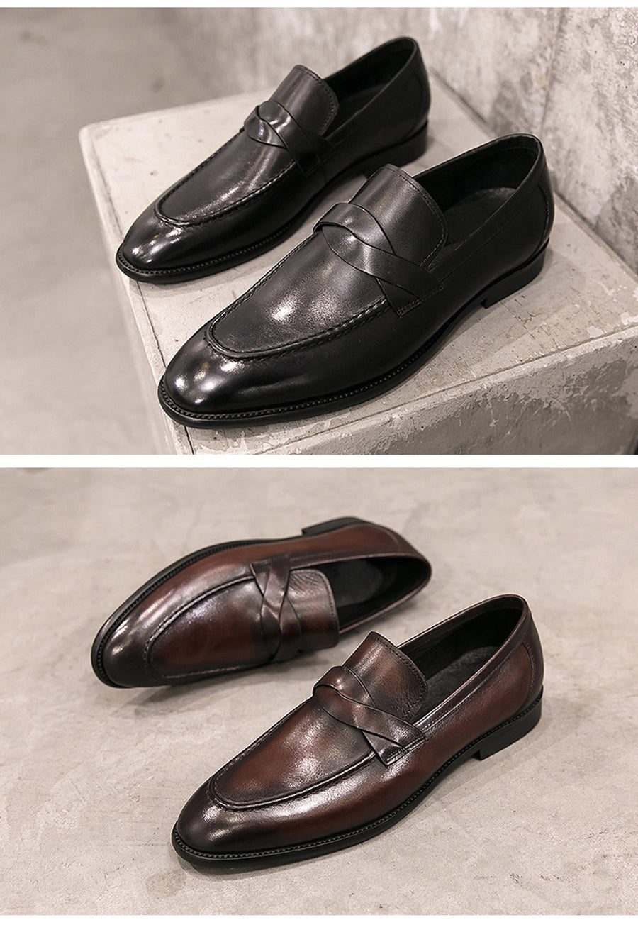 Mocassins respirants en cuir PU pour hommes