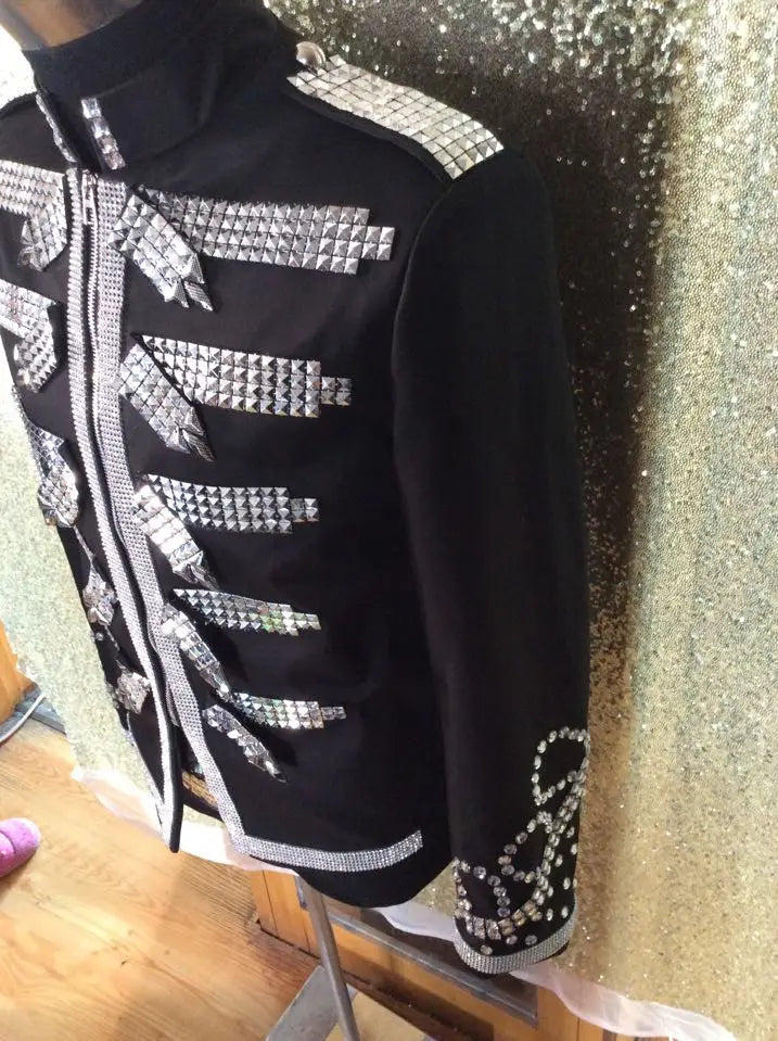 Black Royal Sequins Performance Jacket