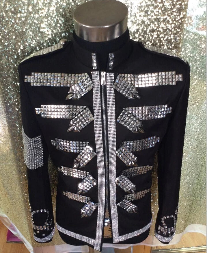 Black Royal Sequins Performance Jacket