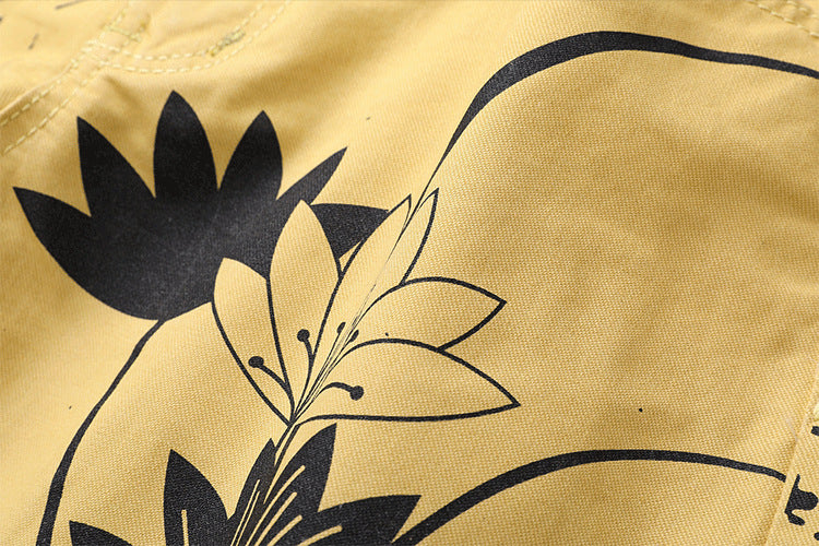 Chair and Bird Scenery Silhouette Jeans