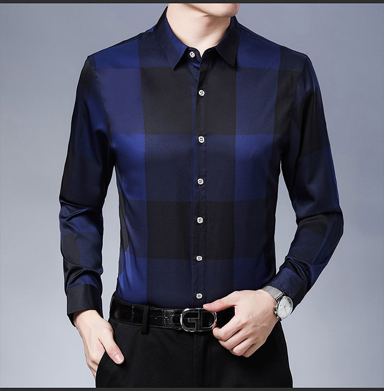 Plaid Pattern Long Sleeve Shirt