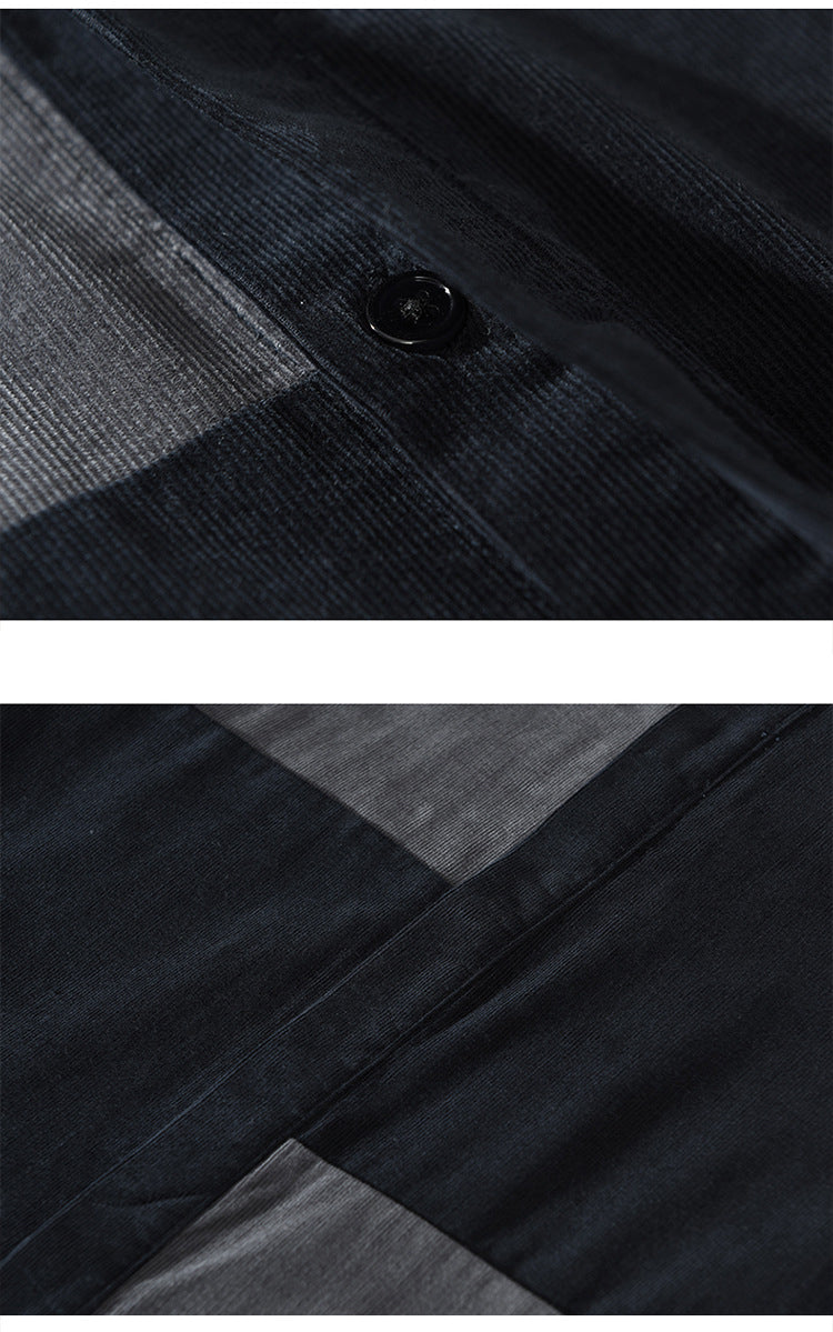 Camisa Algodón Diseño Patchwork Color