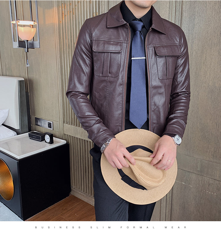 Bad Ass Faux Leather Motorcycle Faux Leather Jacket