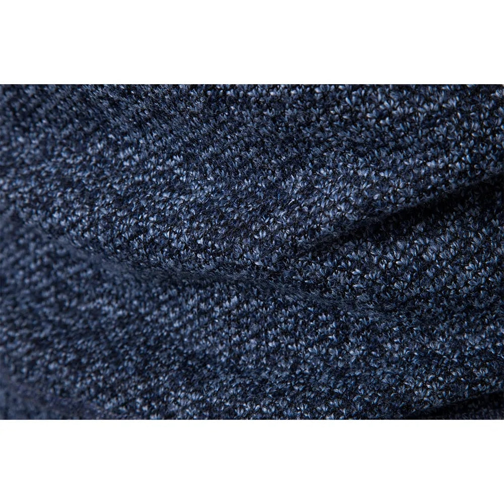 Color-Blocked Knitted Zipper Cardigan