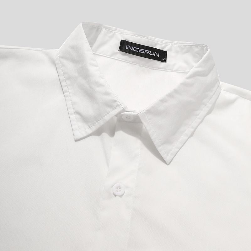 Solid White Shirt Bodysuit and Shorts Set