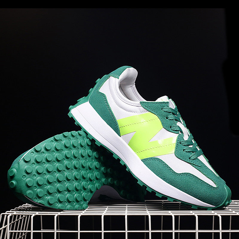 Baskets Style Patchwork et Coutures Visibles