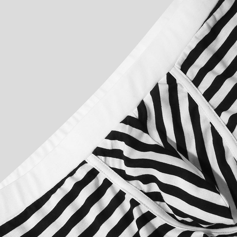 Ensemble complet de shorts à rayures monochromes