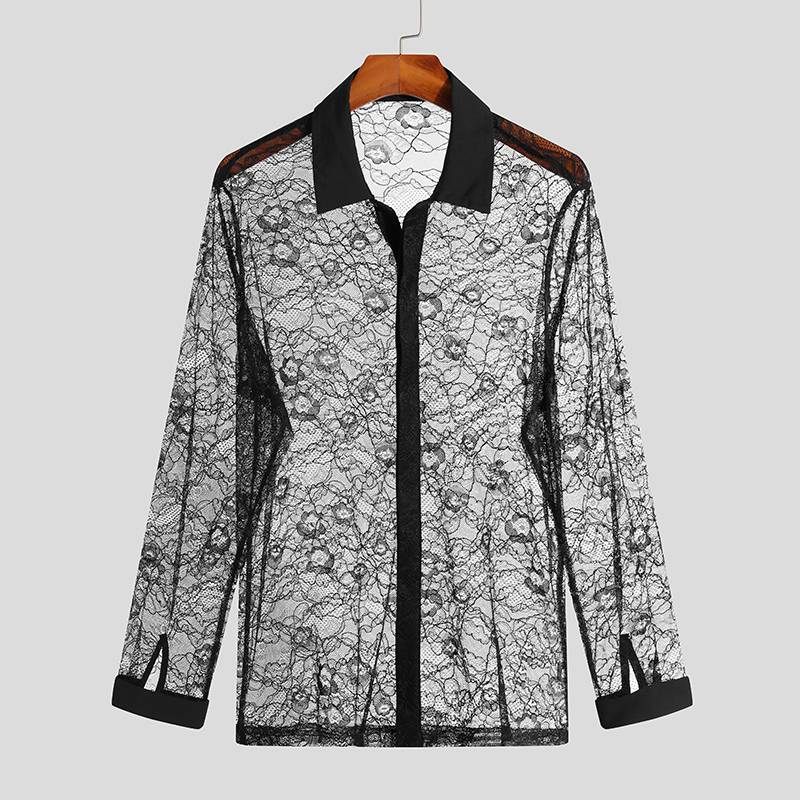 Black See Through Shirt