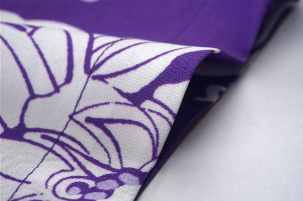 Camisa casual floral morada