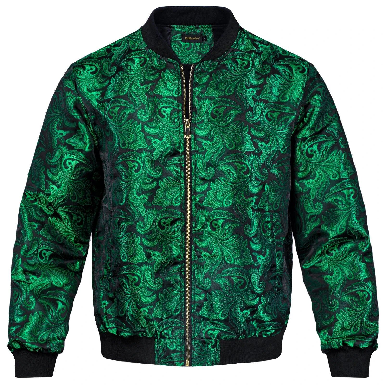 Jacquard Pattern Zipper Jacket