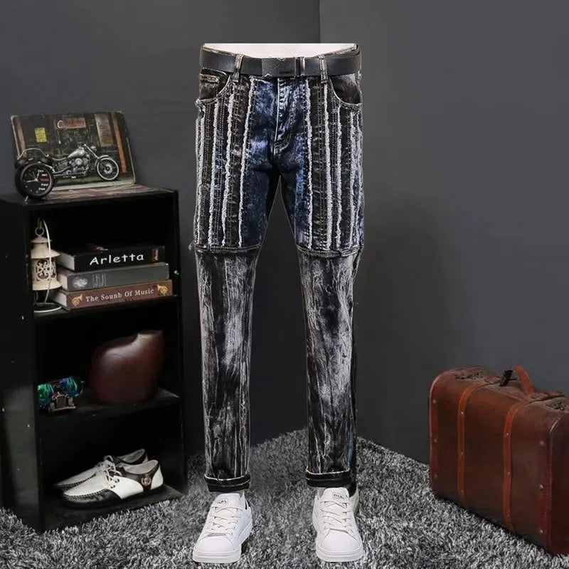 Fringe Decor Vintage Slim Jeans