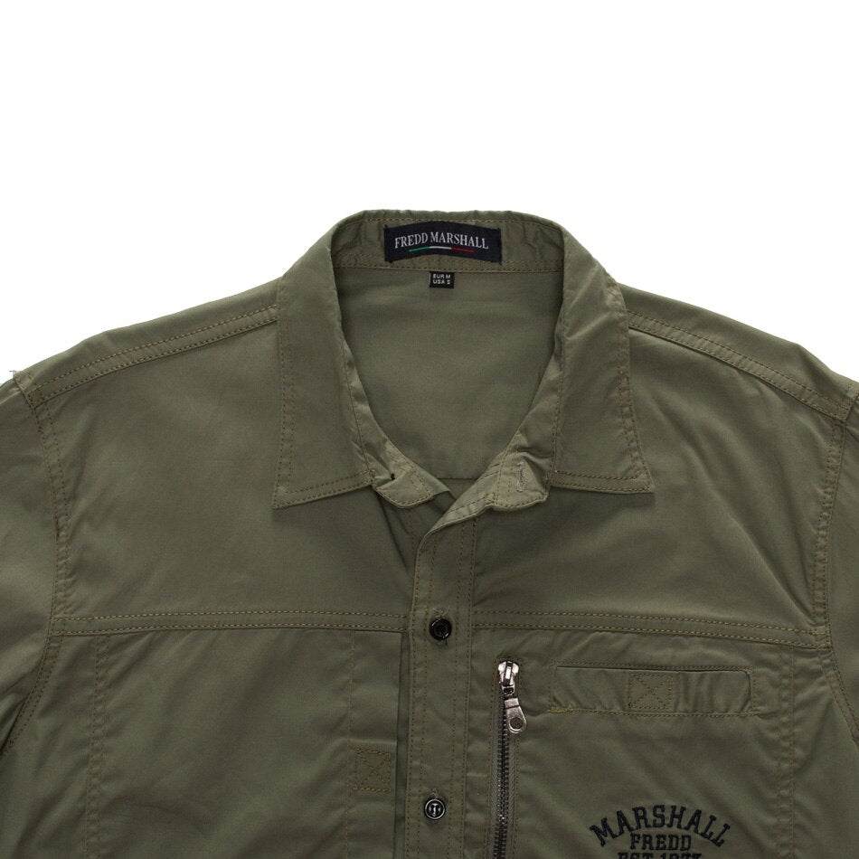 Slim Fit Solid Long Sleeve Shirt