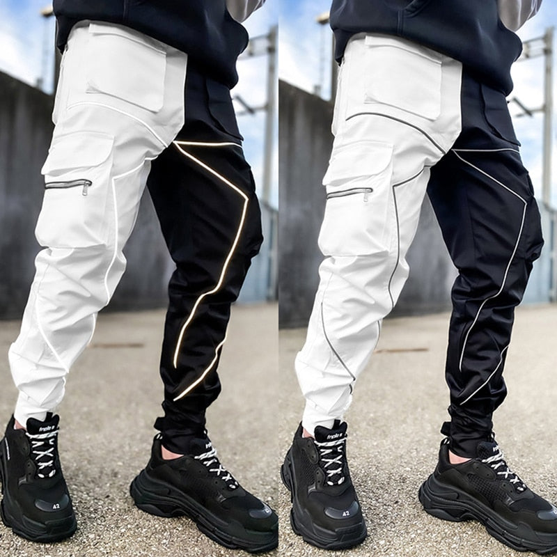 Casual Hip-Hop Cotton Drawstring Closure Cargo Pants