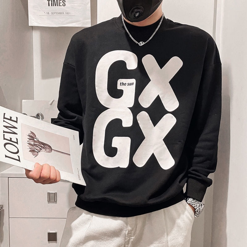 Lettre Imprimé Mode Pull Décontracté