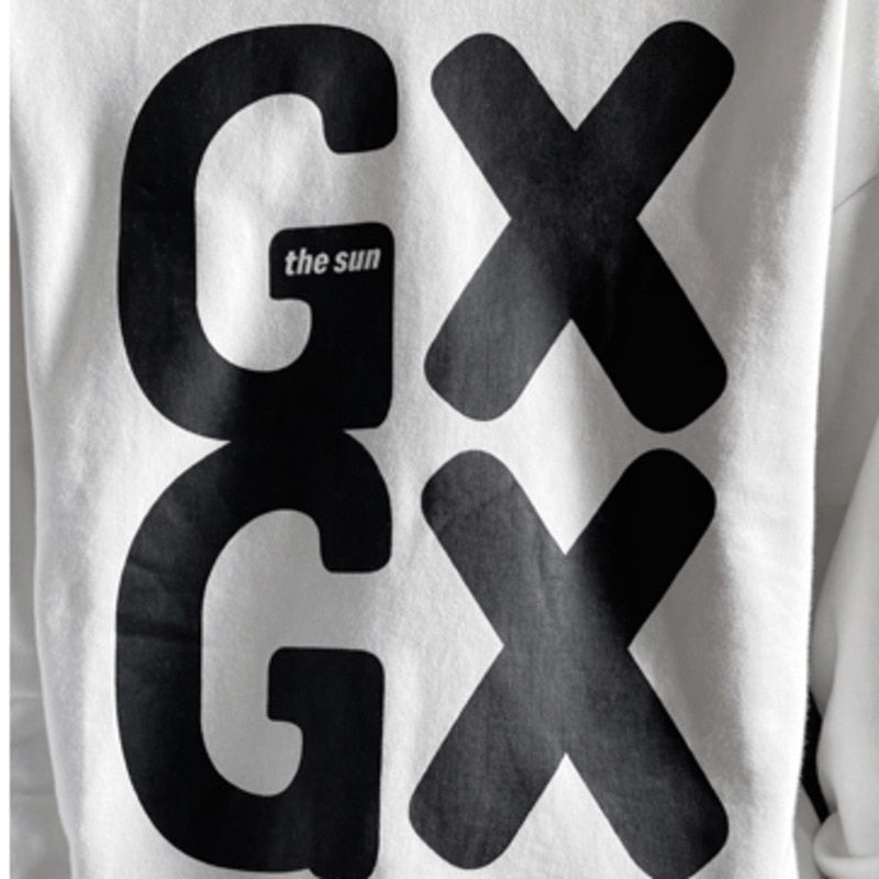 Letter Print Fashion Casual Sweater