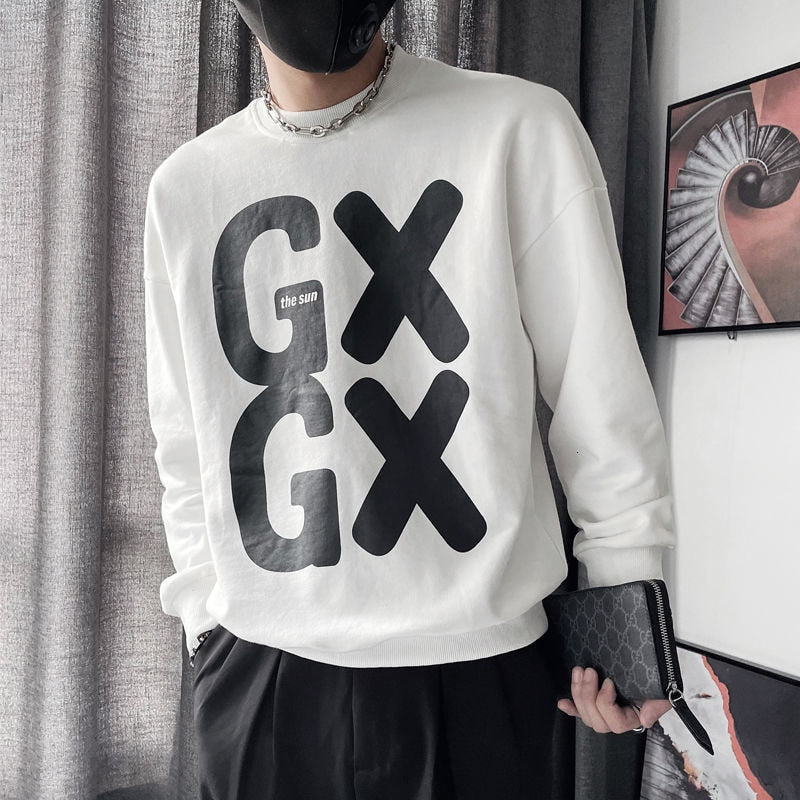 Letter Print Fashion Casual Sweater