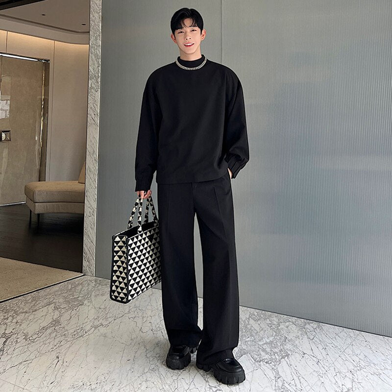 Solid Polyester Three Piece Set