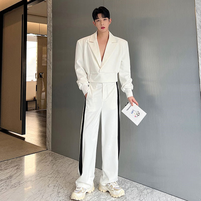 Genuine Striped Casual Men Pants Set