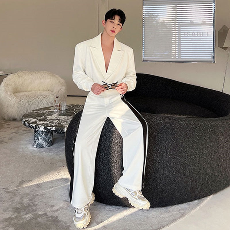 Genuine Striped Casual Men Pants Set