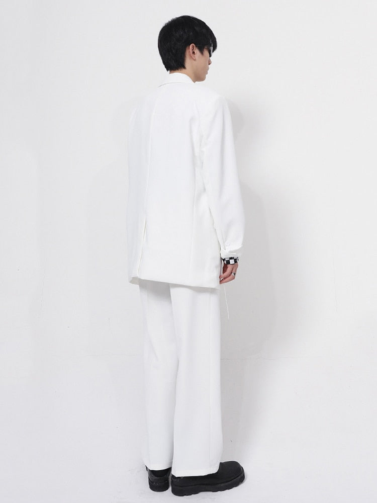 Mini Lace Solid Splicing Suit Set