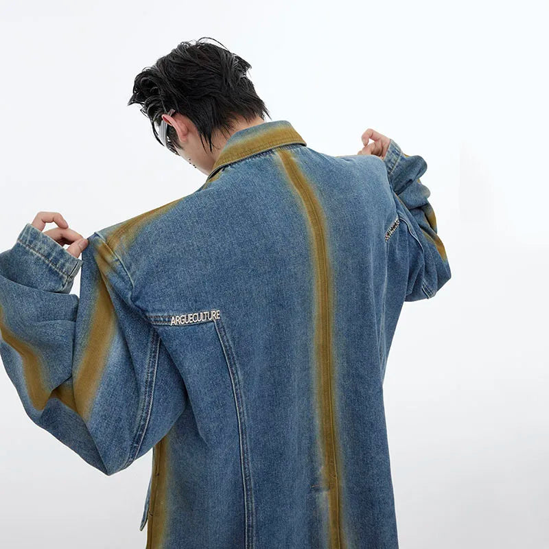 Blue Line Shoulder Padded Blazer