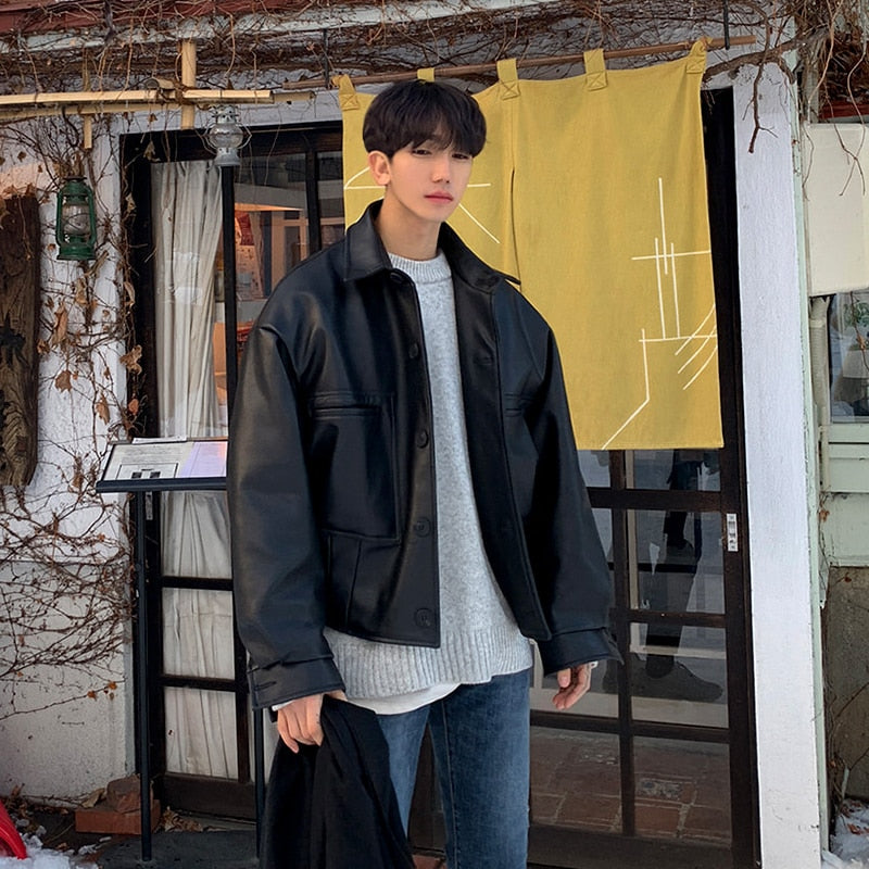 Chaqueta coreana de otoño con botones