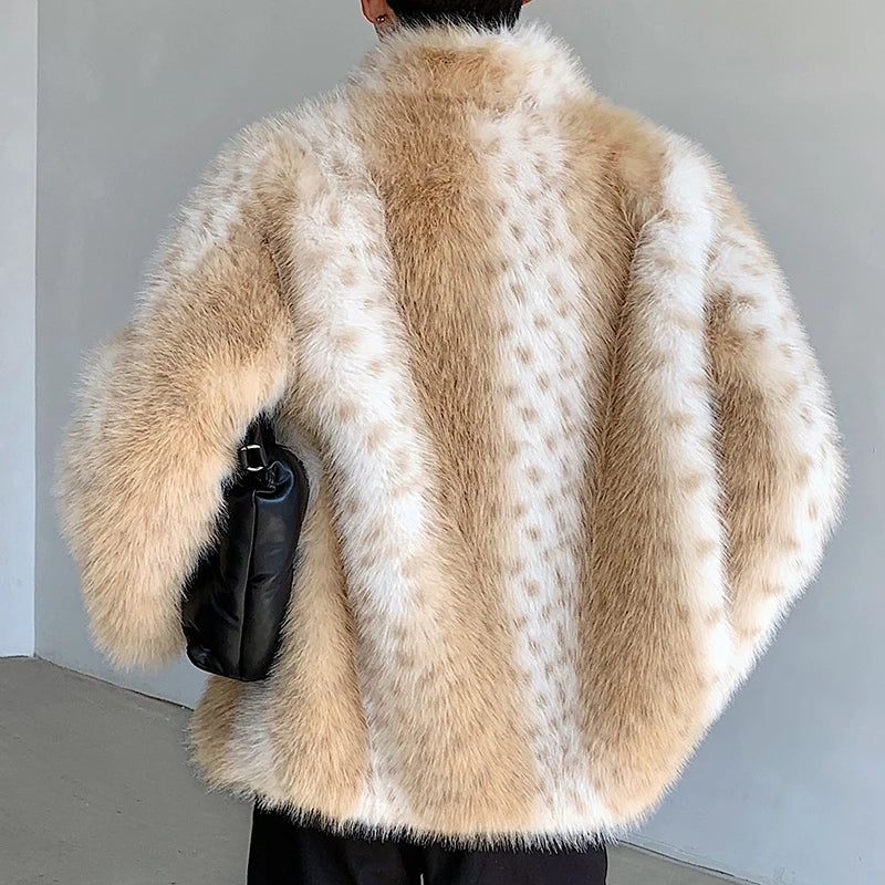 Yellow Color Fur Thick Jacket