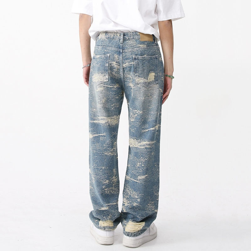 Spring Ripped Denim Jacket Sets