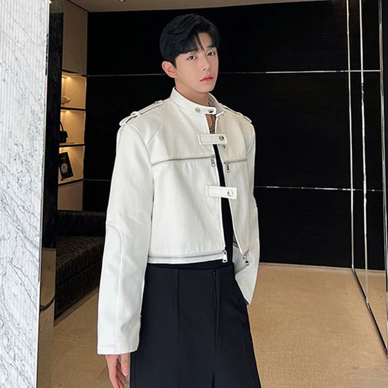 Trendy Multi Zippers Patchwork Jacket