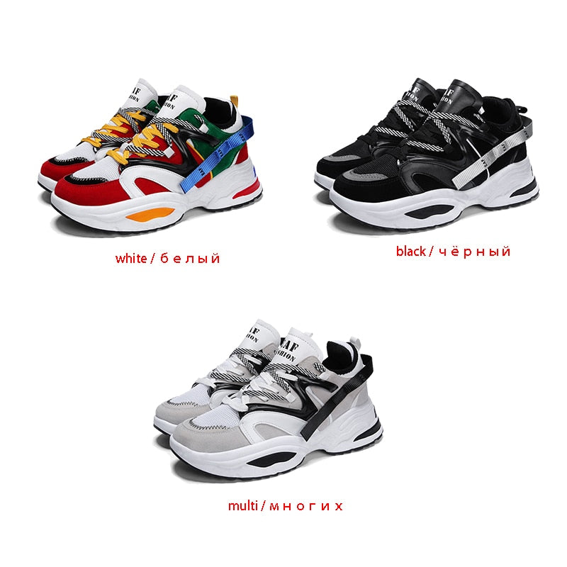 Sneaker Sportif à Lacets pour Hommes de Style Hip Hop
