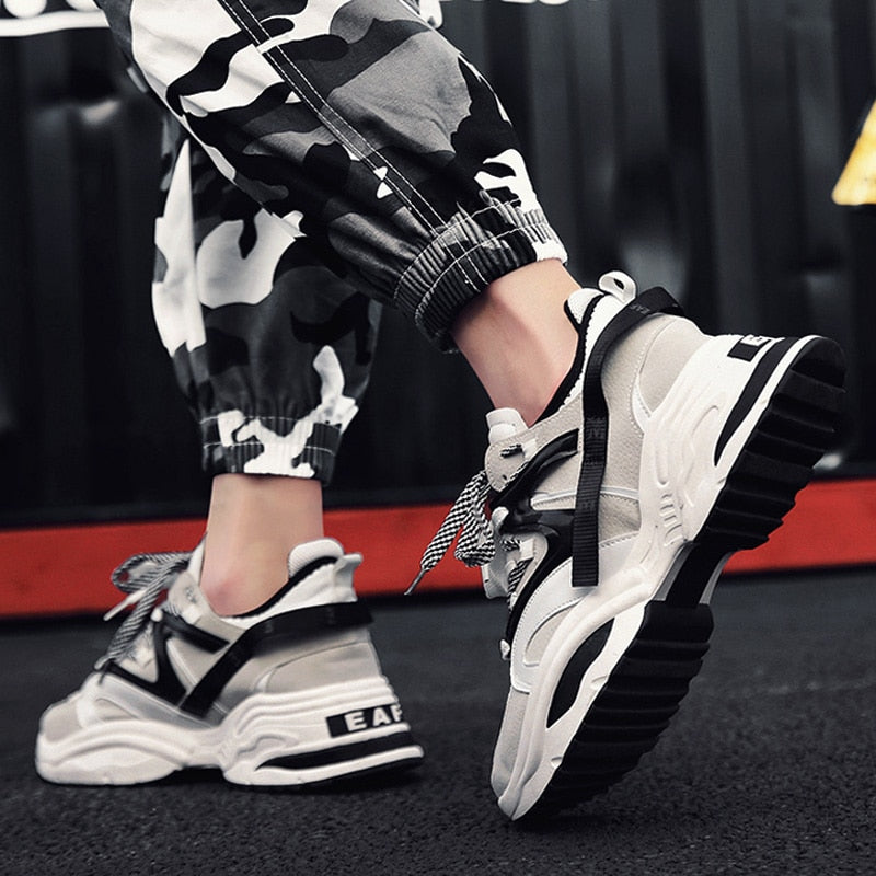 Hip Hop Style Sporty Lace Up Men Sneaker
