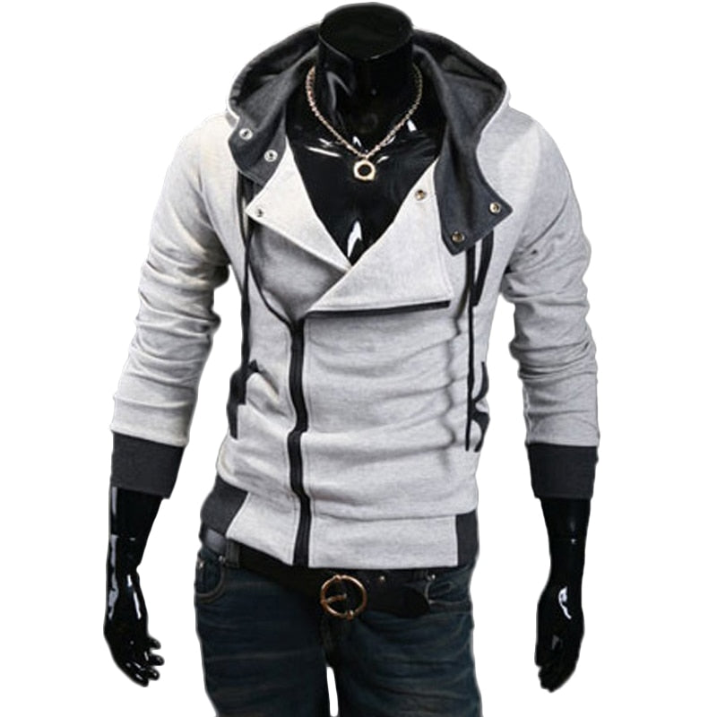 Sporty Hoodie Jacket with Zipper