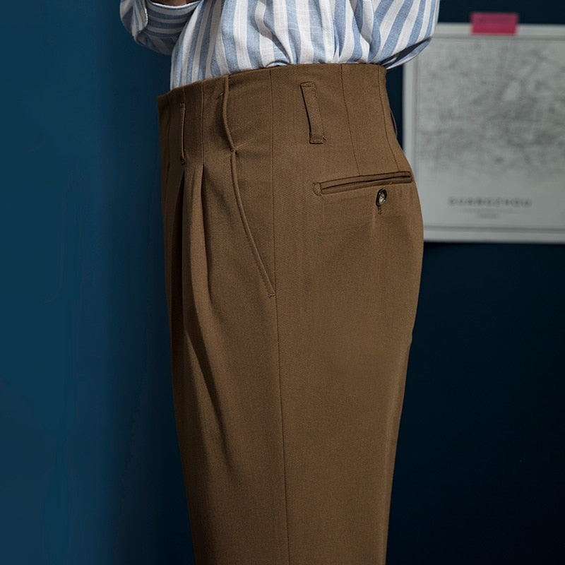 Pantalon Coupe Droite Taille Haute