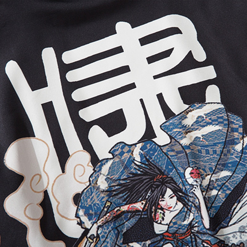 Chaqueta de hombre con estampado de tigre tradicional japonés Haori