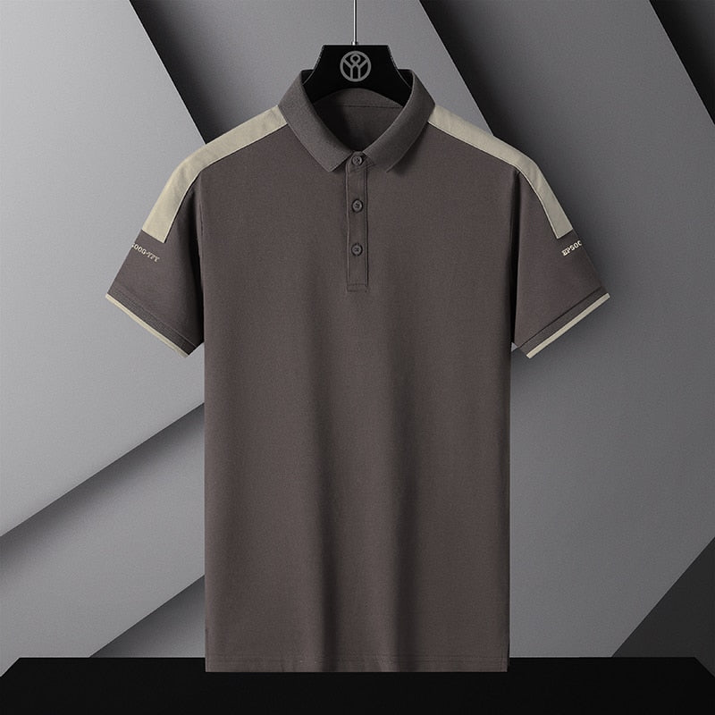 Solid Polyester Breathable Polo Shirt