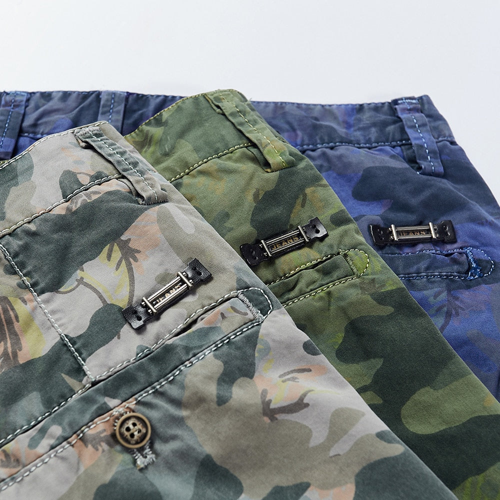 Breathable Camouflage Printing Cotton Shorts