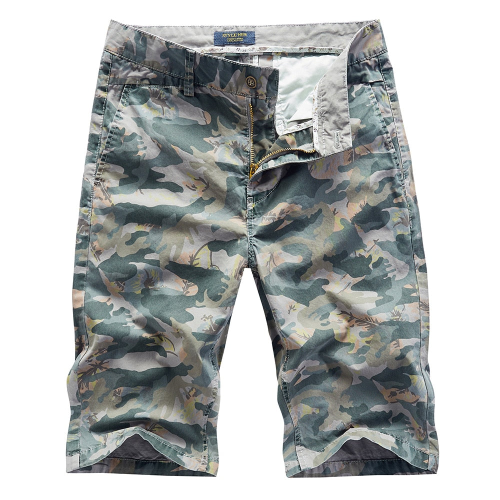 Breathable Camouflage Printing Cotton Shorts