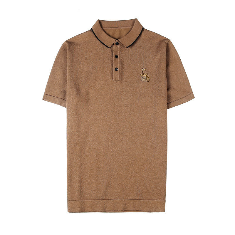 Solid Embroidered Dog Polo Shirt