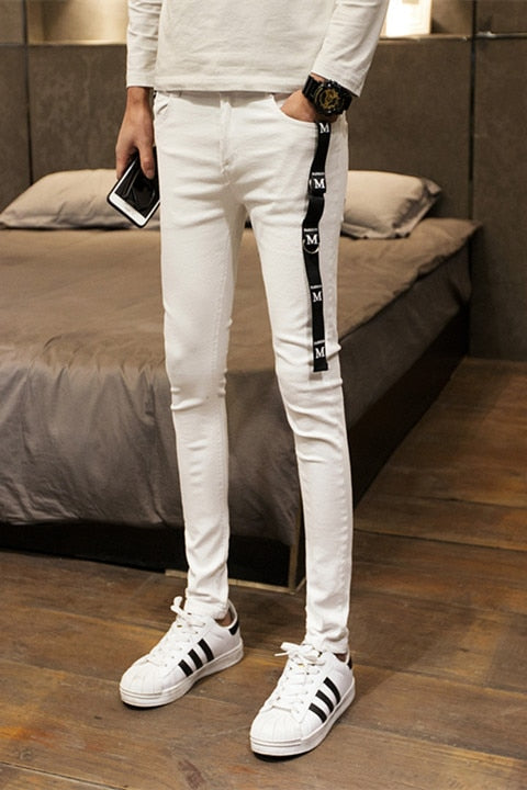 Skinny Jeans Men Slim Fit Casual Simple