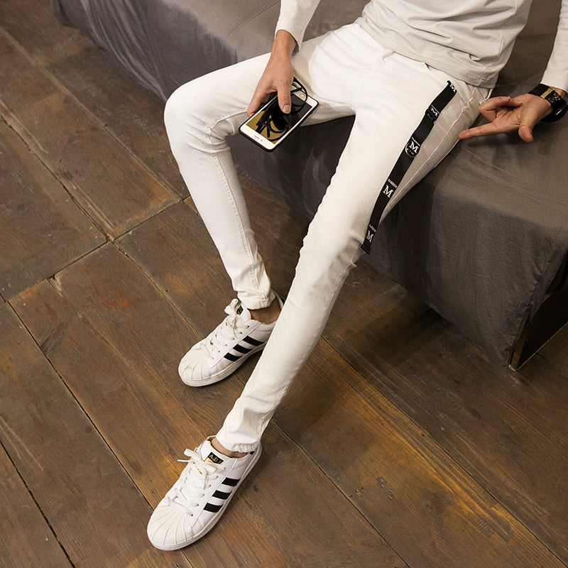 Skinny Jeans Men Slim Fit Casual Simple